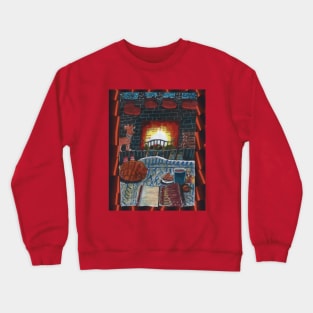 Evening by the Fireplace Crewneck Sweatshirt